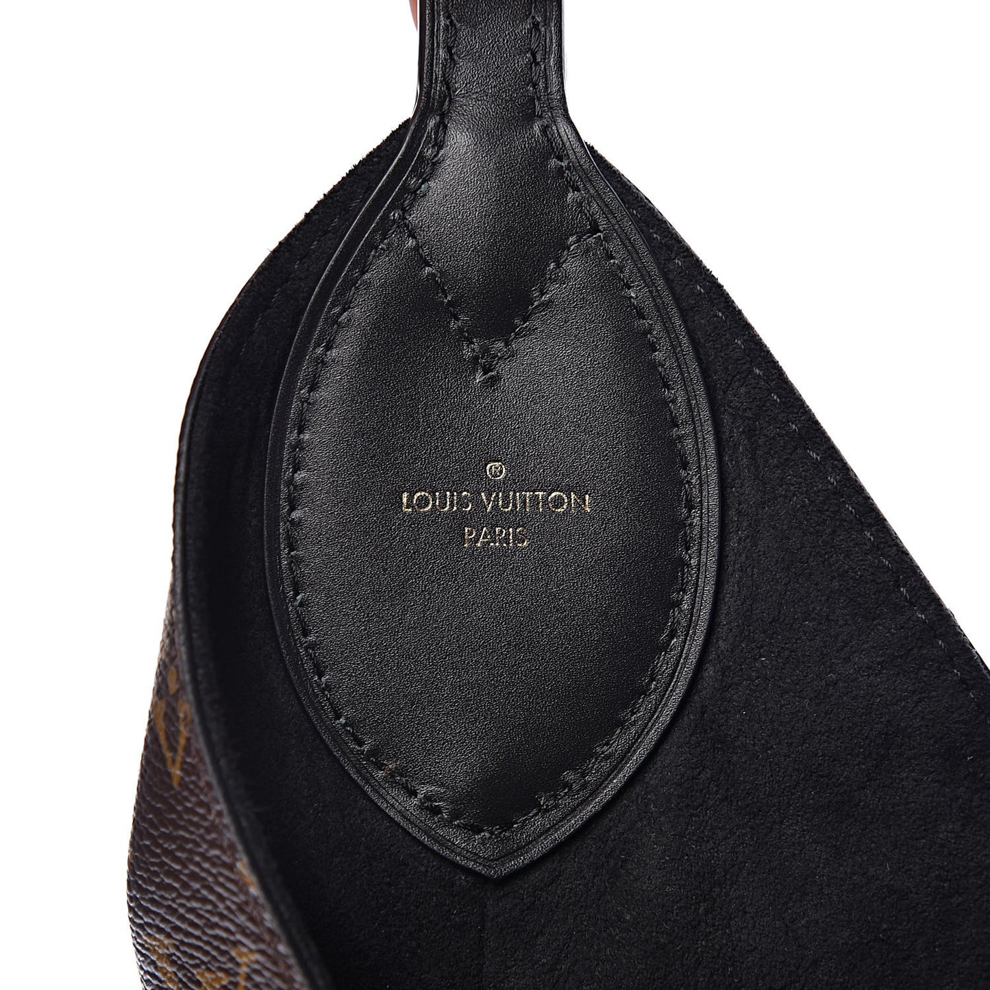 Monogram Flower Hobo Black