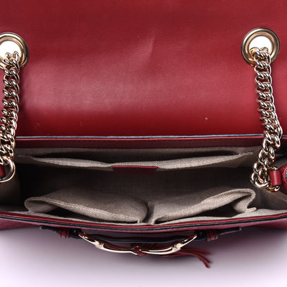 Gucci Microguccissima Medium Emily Chain Shoulder Bag Red 5 of 12
