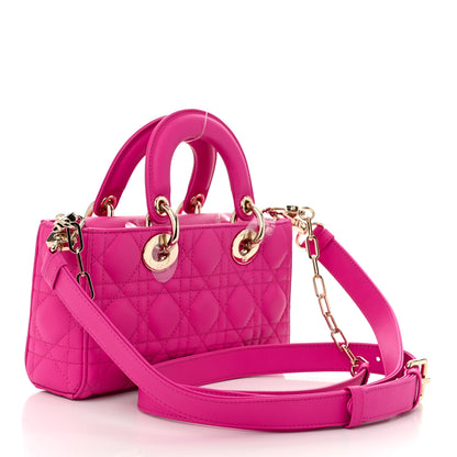Christian Dior Lambskin Cannage Small Lady D-Joy Fuchsia 3 of 10