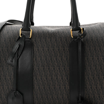Saint Laurent Canvas Smooth Calfskin Monogram Duffle Black 8 of 10