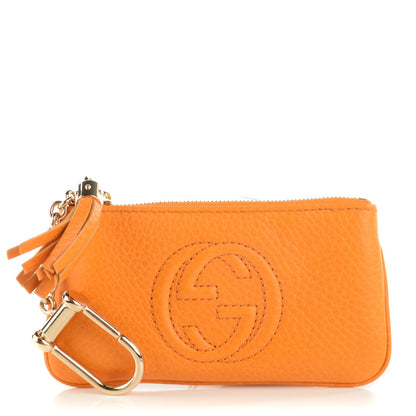 Gucci Pebbled Calfskin Soho Key Case Curcuma 1 of 7