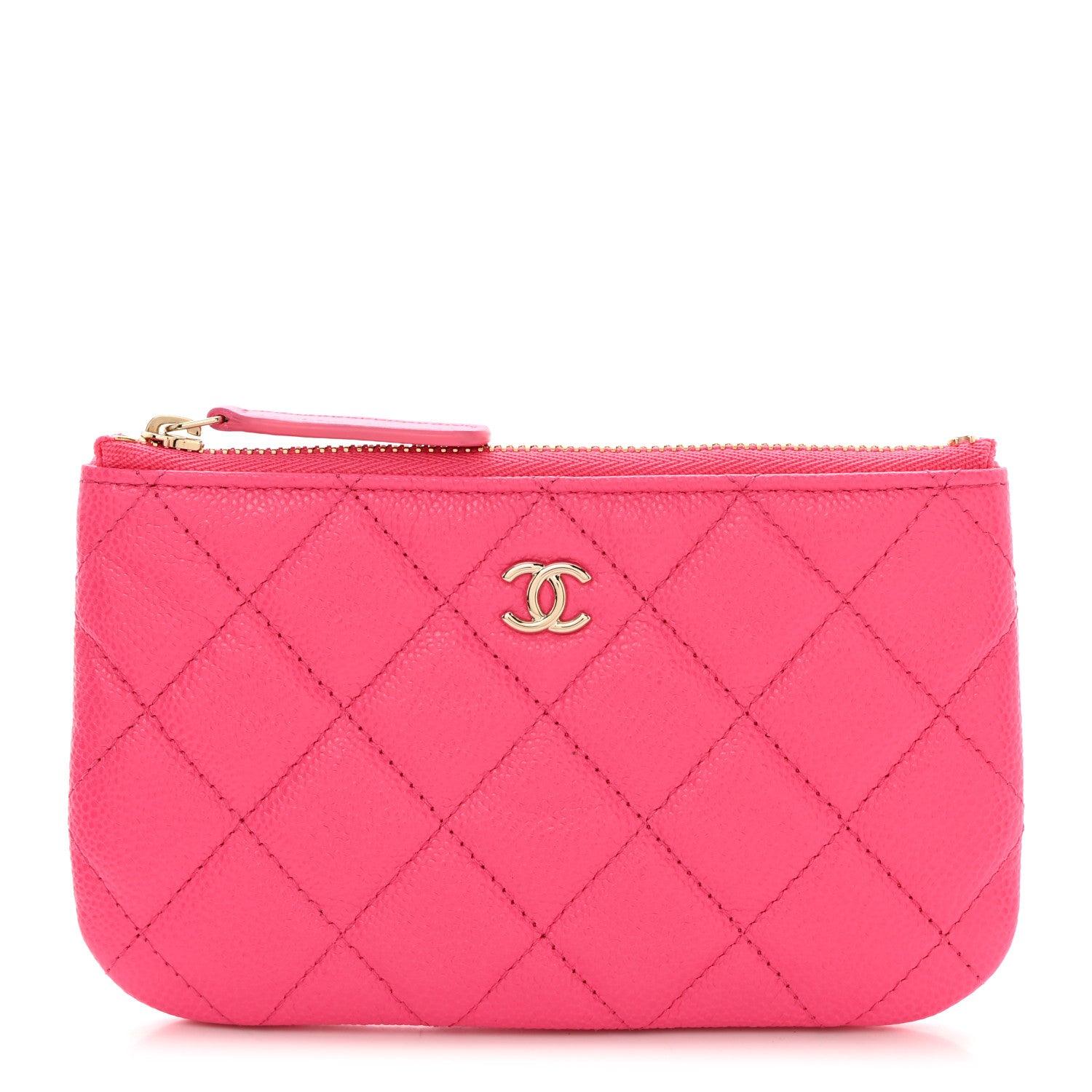 Chanel Caviar Quilted Small Cosmetic Case Fuchsia 1 of 8