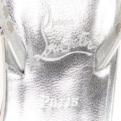 Christian Louboutin Metallic Kid Spiked So Me 100 Sandals 36 Silver 7 of 8