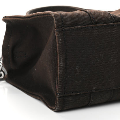 Marc Jacobs Cotton Canvas Mini The Traveler Tote Bag Black 8 of 9