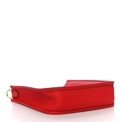 Hermes Taurillon Clemence Evelyne TPM Rouge De Coeur 4 of 10