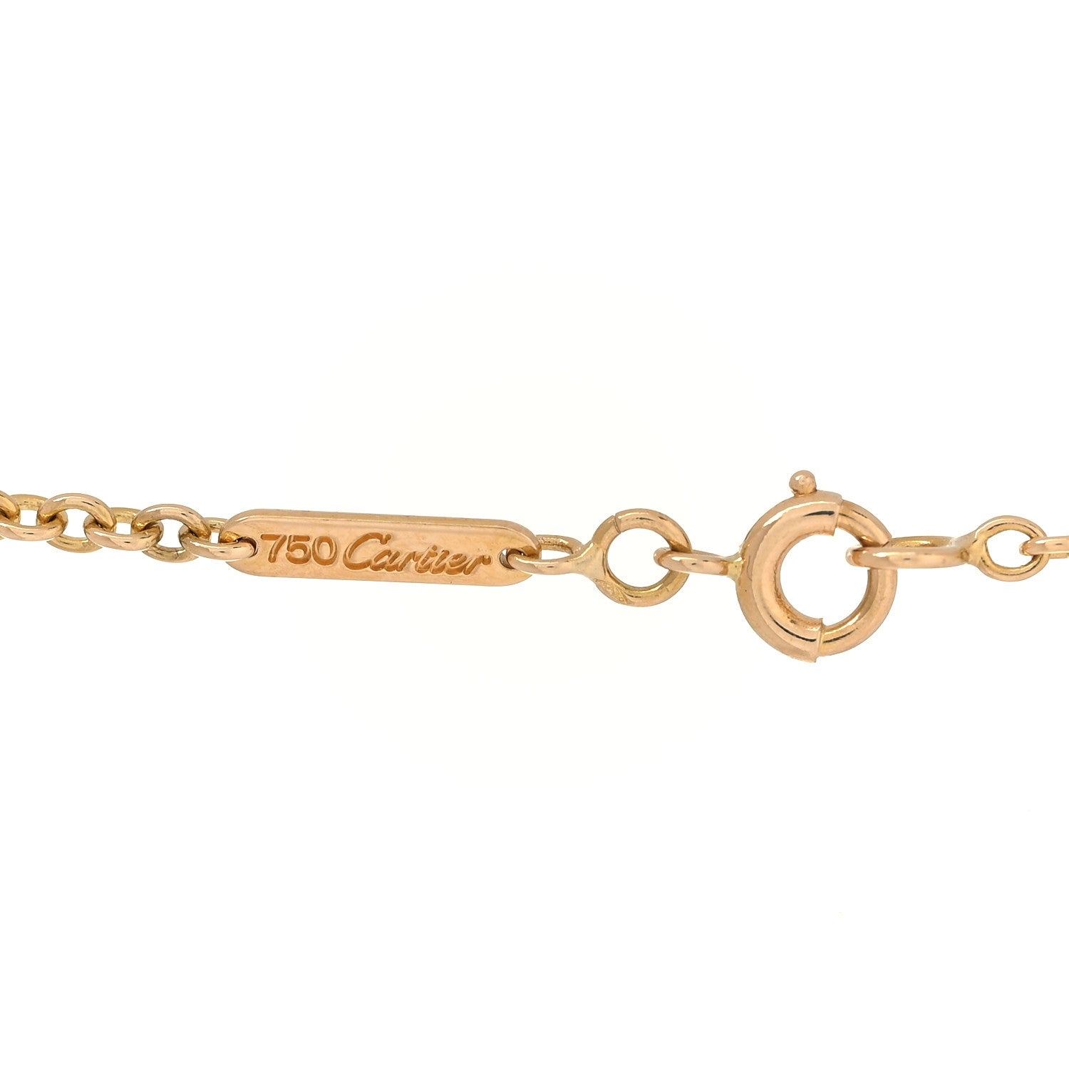 Cartier 18K Pink Yellow White Gold Baby Trinity Pendant Necklace 3 of 4