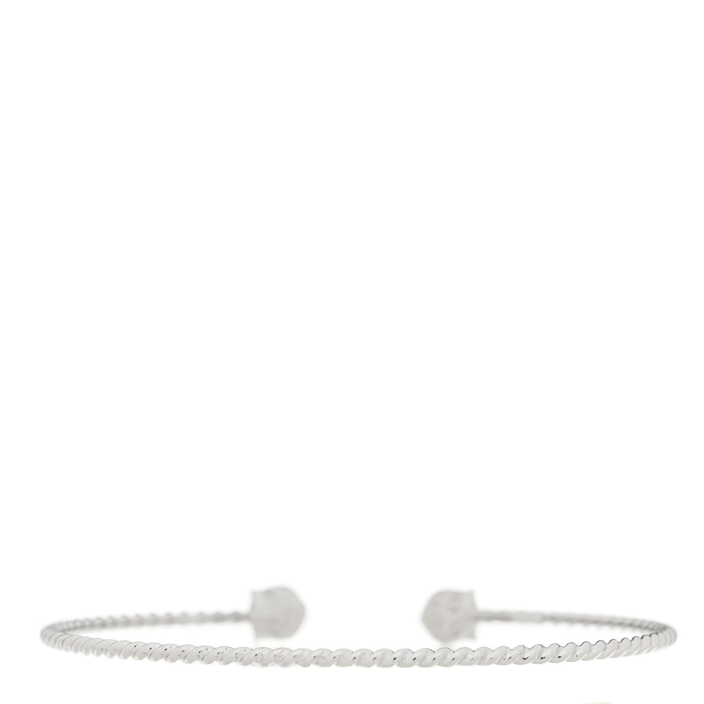 18K White Gold Diamond Marche des Merveilles Feline Cuff Bracelet