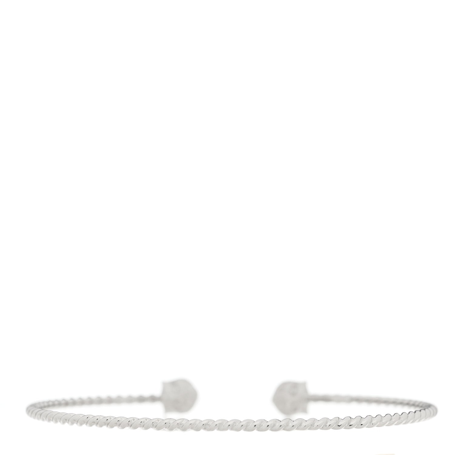 Gucci 18K White Gold Diamond Marche des Merveilles Feline Cuff Bracelet 2 of 4