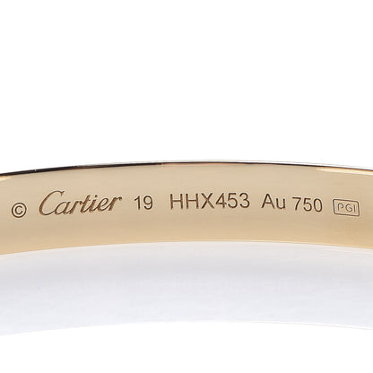 Cartier 18K Yellow Gold LOVE Cuff Bracelet 19 4 of 6