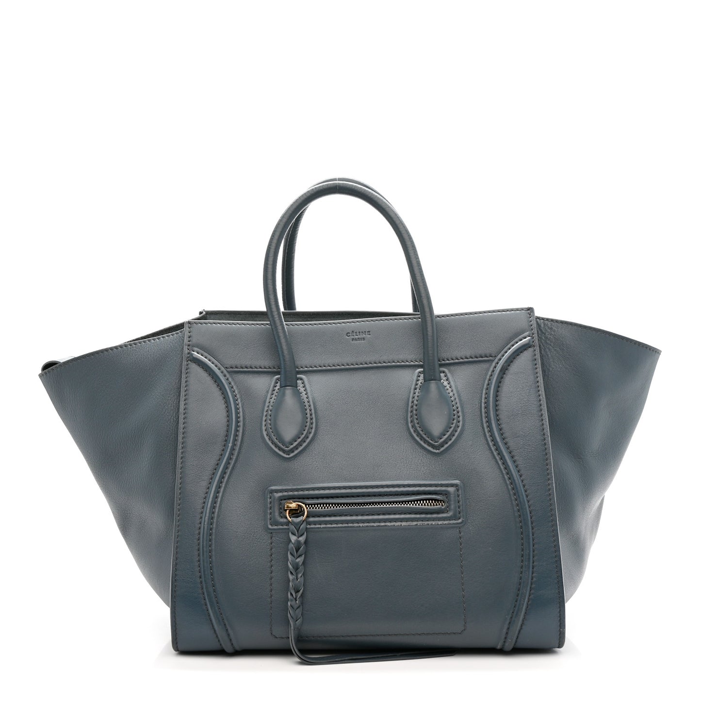 Smooth Calfskin Medium Phantom Luggage Slate