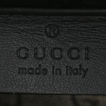 Gucci GG Supreme Monogram Suede Crystal Small Dionysus Shoulder Bag Beige Ebony Black 6 of 13