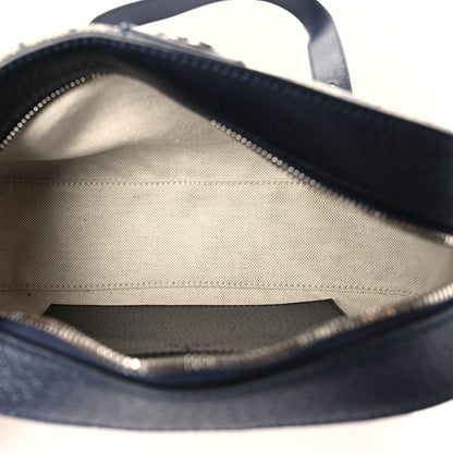 Gucci GG Supreme Monogram Textured Dollar Calfskin Web Small Ophidia Camera Bag Beige Blue 5 of 9
