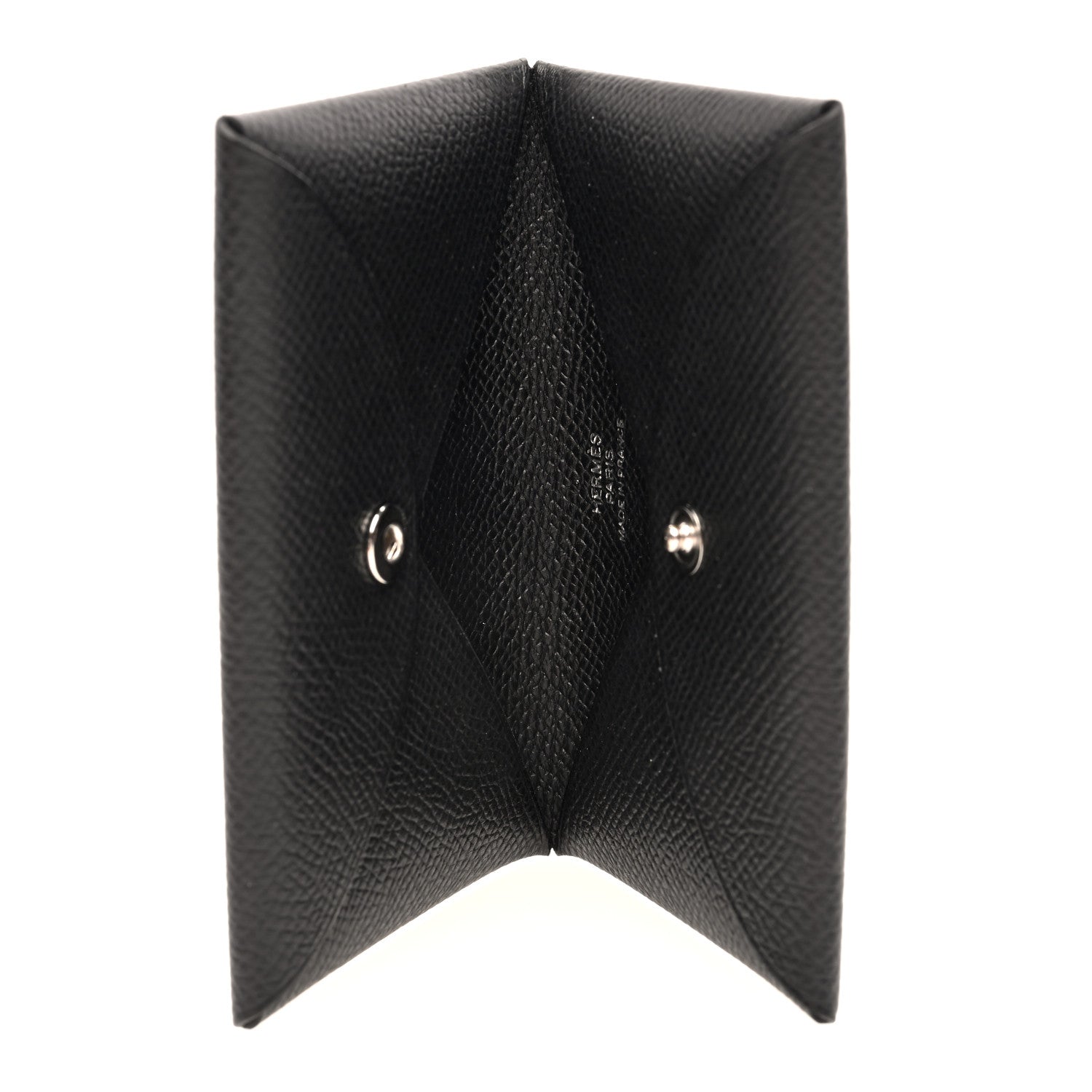 Hermes Epsom Calvi Card Case Black 5 of 7