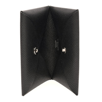 Hermes Epsom Calvi Card Case Black 5 of 7