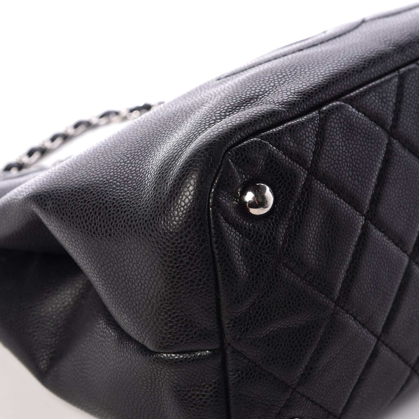 Caviar Quilted Timeless CC Soft Tote Black