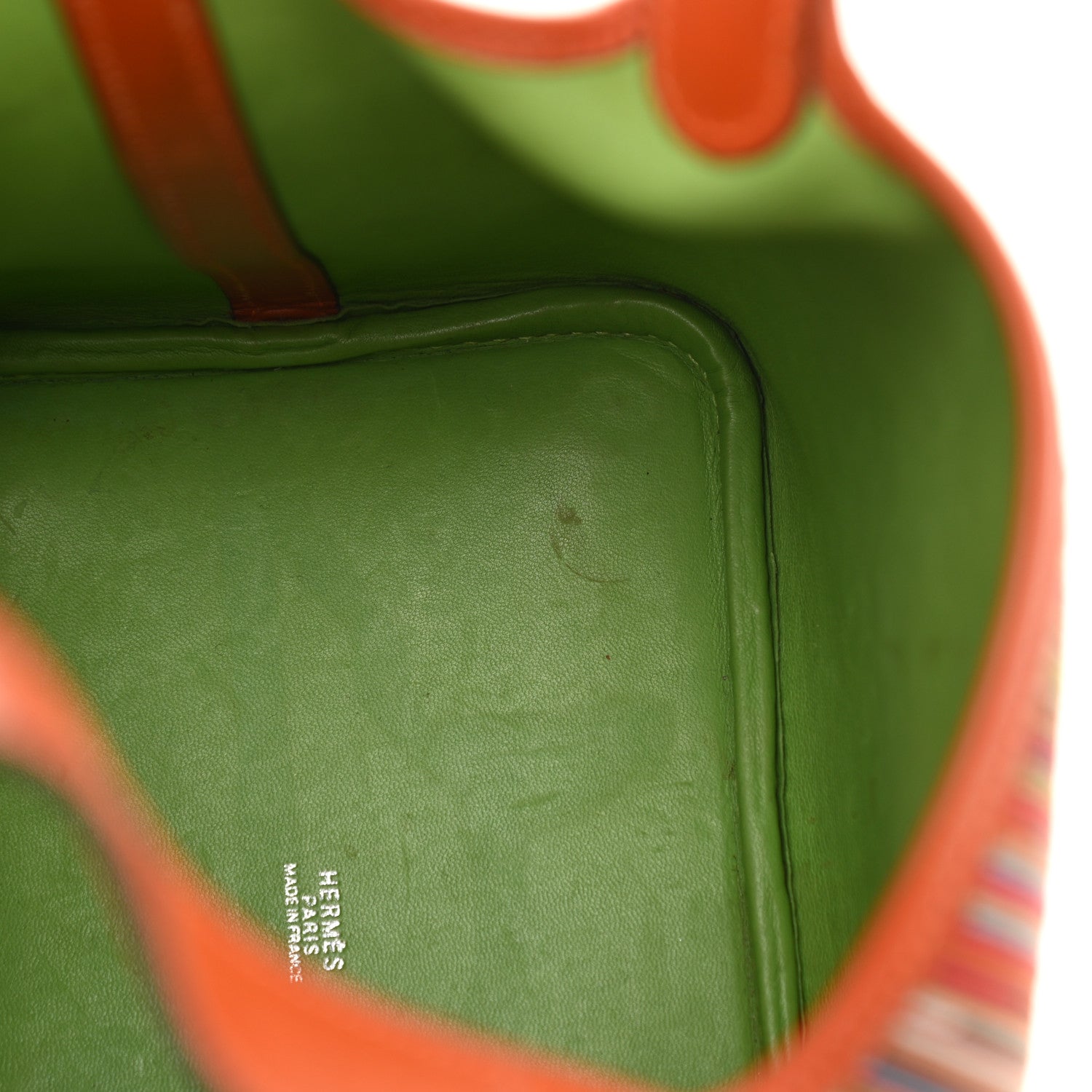 Hermes Box Vibrato Picotin 18 PM Potiron Vert Anis 13 of 17