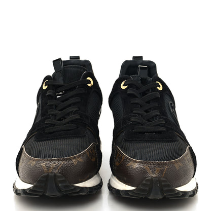 Louis Vuitton Suede Monogram Run Away Sneakers 39 Black 2 of 7