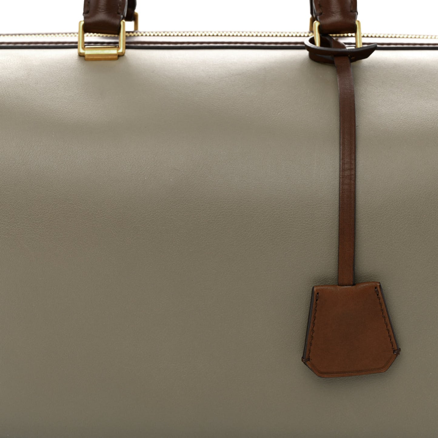 Satin Calfskin Long Frame Doctor Bag Taupe