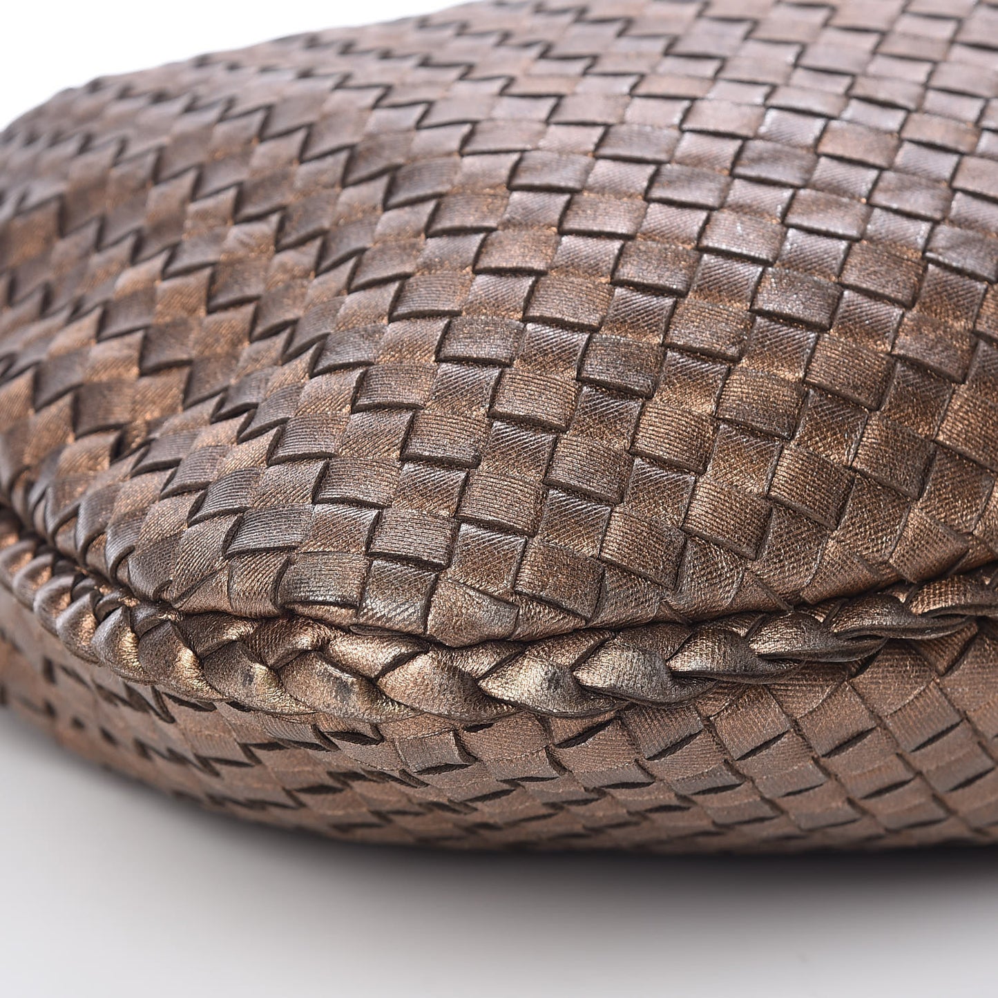 Nappa Intrecciato Large Veneta Hobo Copper