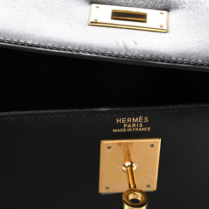 Hermes Box Kelly Sellier 32 Black 8 of 15