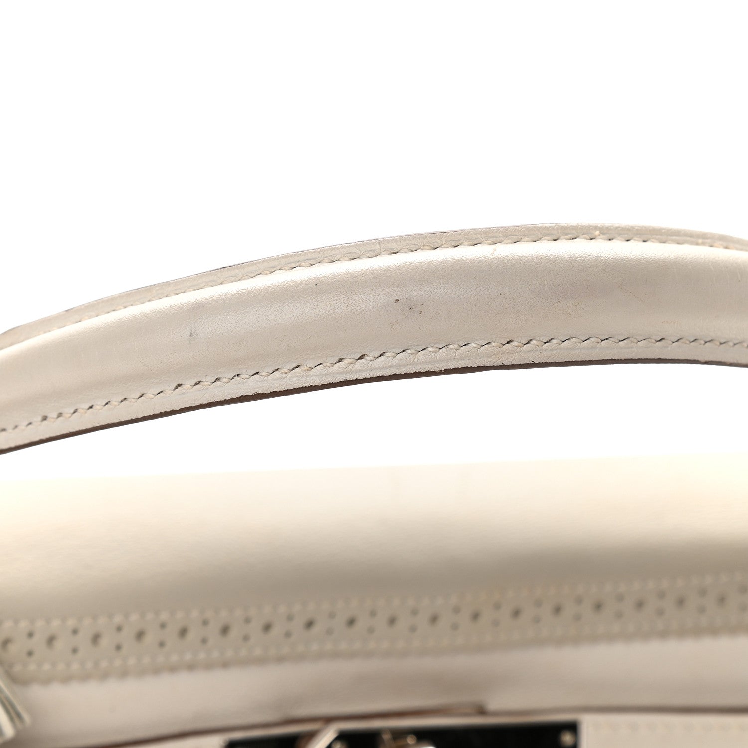 Hermes Swift Ghillies Kelly Retourne 32 White Gris Perle 14 of 17