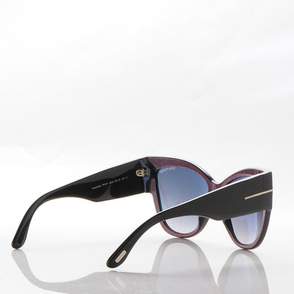 Tom Ford Acetate Anoushka Cat Eye Sunglasses TF371 Blue Multi 4 of 8