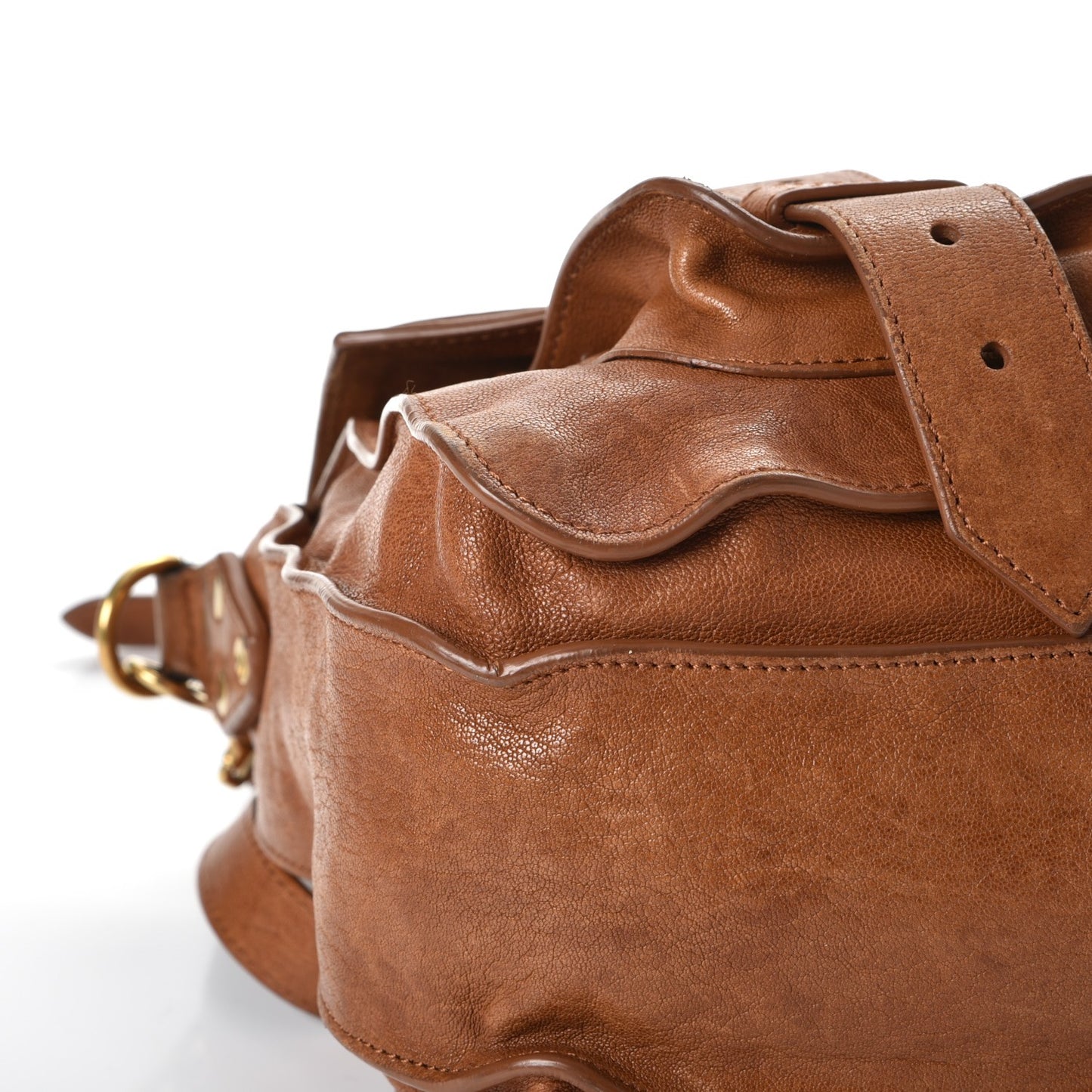 Lambskin Medium PS1 Satchel Saddle