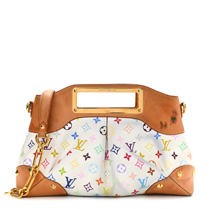 Louis Vuitton Monogram Multicolor Judy MM White 2 of 33