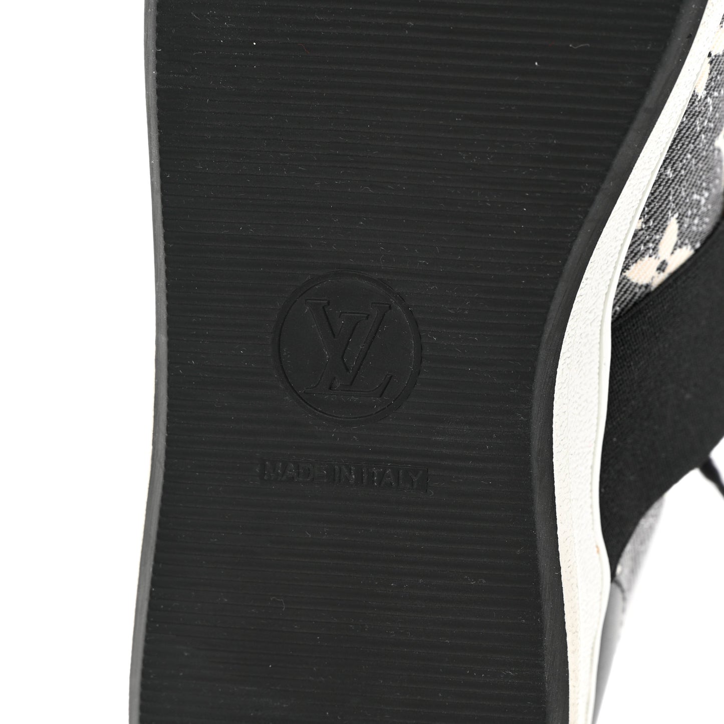 Denim Monogram Lous Sneakers 36 Gray