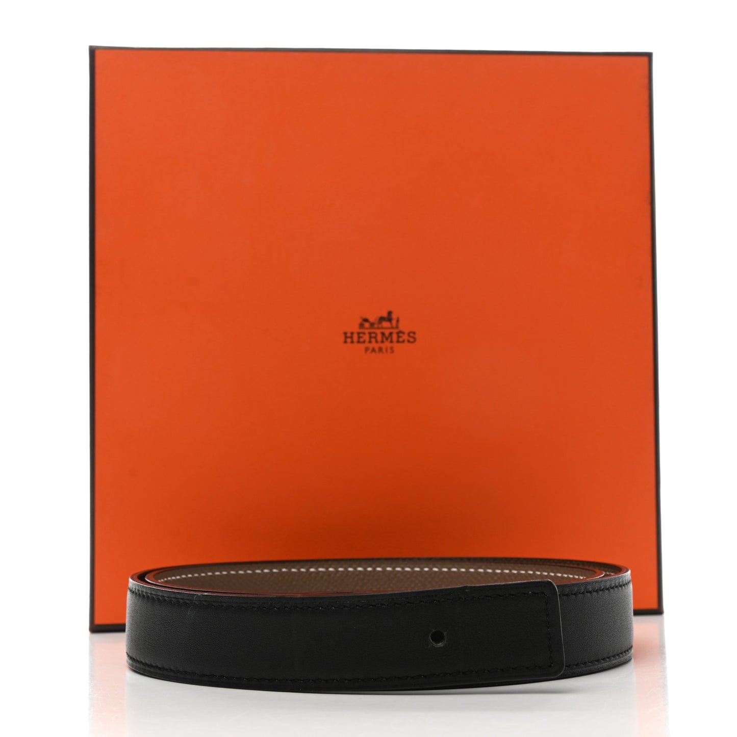 Swift Epsom 24mm Belt Strap 75 Black Etoupe