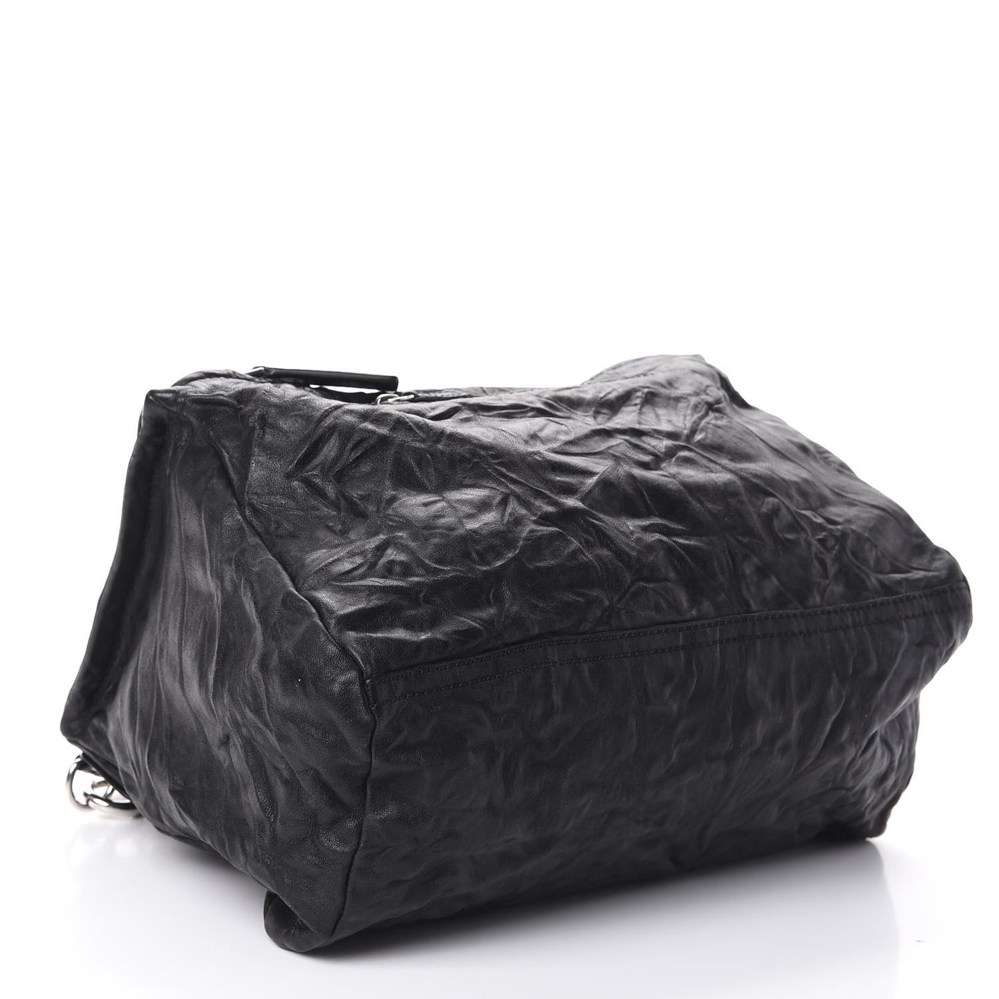 Tumbled Sheepskin Medium Pandora Bag Black