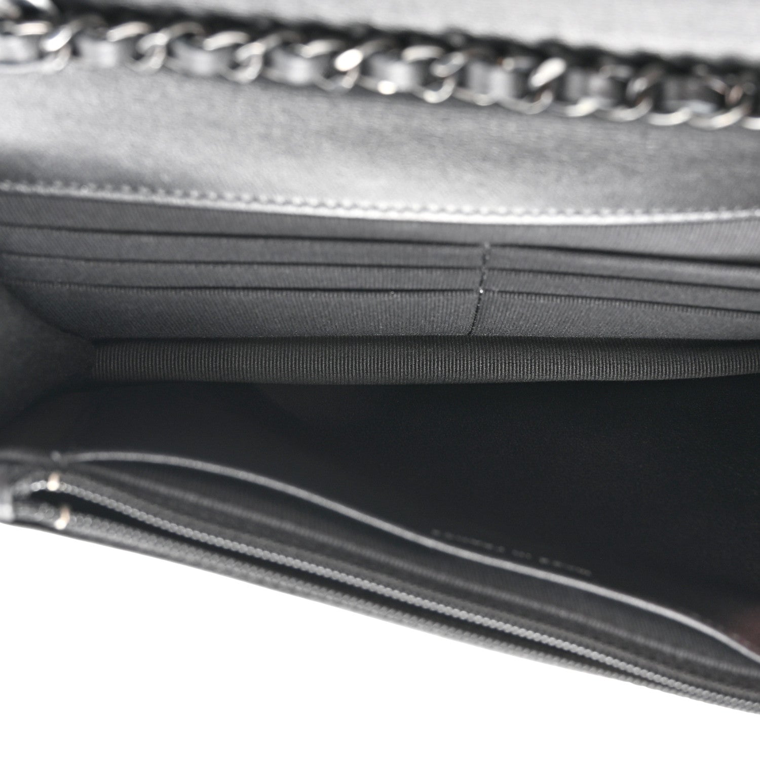 Chanel Lambskin Quilted Trendy CC Wallet On Chain WOC So Black 5 of 11