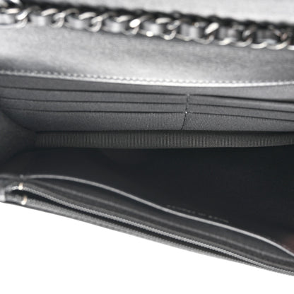 Chanel Lambskin Quilted Trendy CC Wallet On Chain WOC So Black 5 of 11