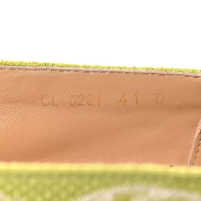 Christian Dior Embroidered Toile De Jouy Granville Espadrille 41 Off White Green 7 of 9