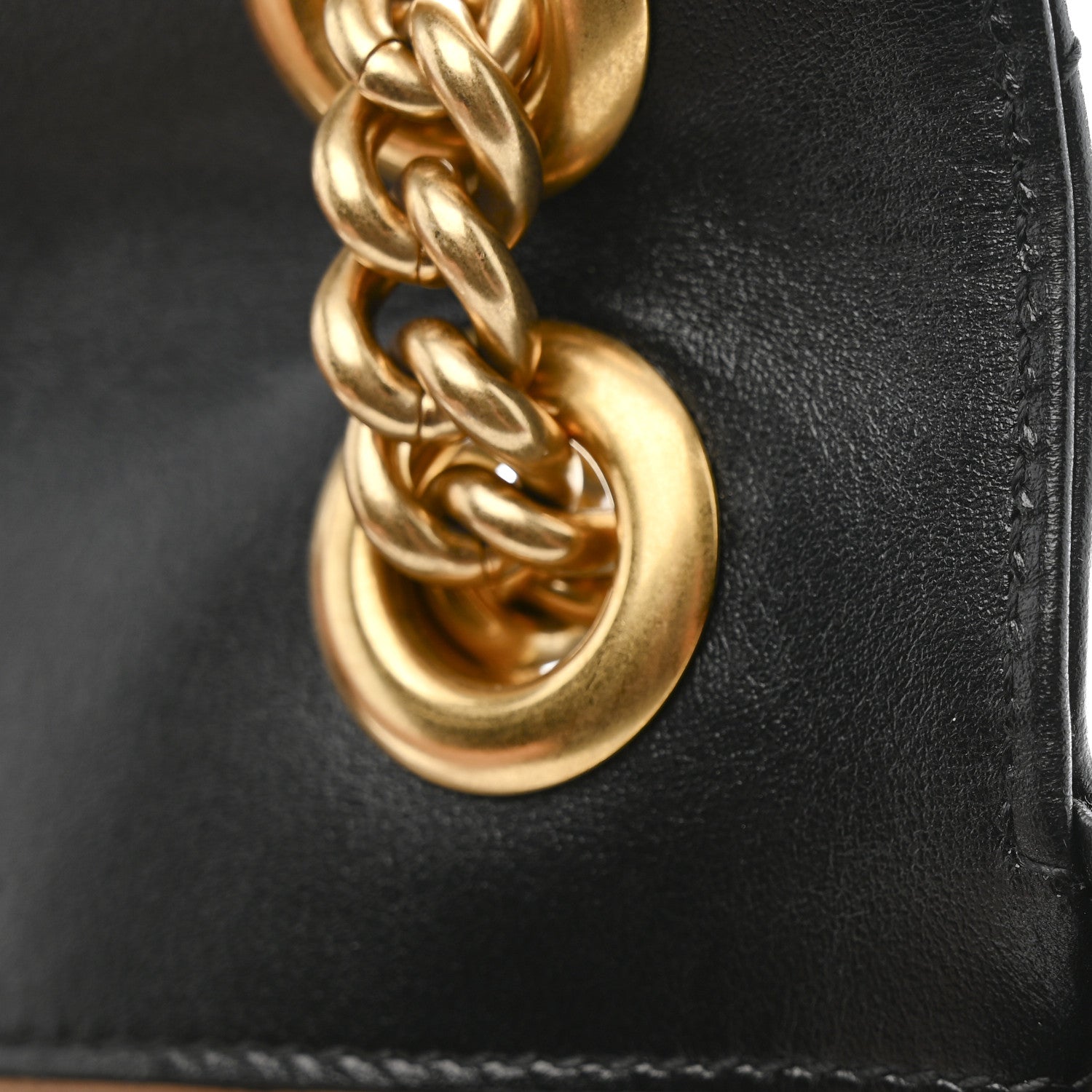 Gucci Calfskin Matelasse Mini GG Marmont Shoulder Bag Black 11 of 14
