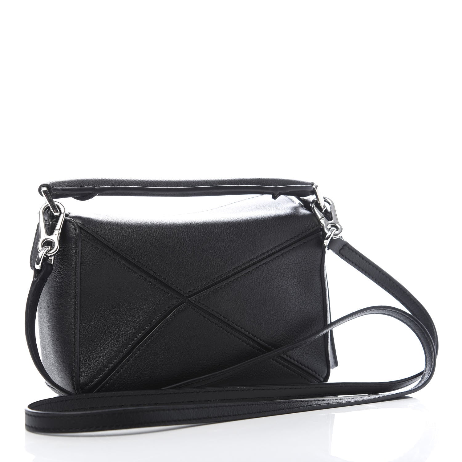 Loewe Calfskin Mini Puzzle Bag Black 3 of 10
