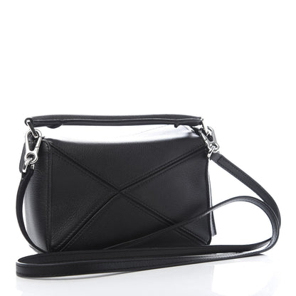 Loewe Calfskin Mini Puzzle Bag Black 3 of 10