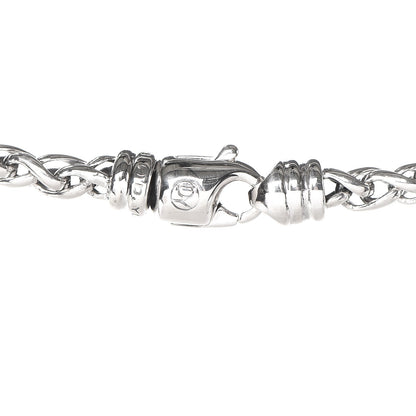 David Yurman Sterling Silver 18K Yellow Gold 21mm Carved Cable Albion Pendant Necklace 4 of 5