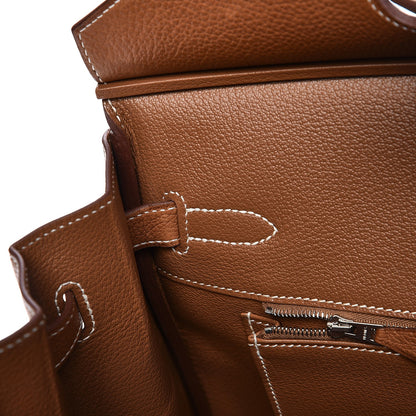 Hermes Natural Barenia Faubourg Birkin 35 Fauve 15 of 38
