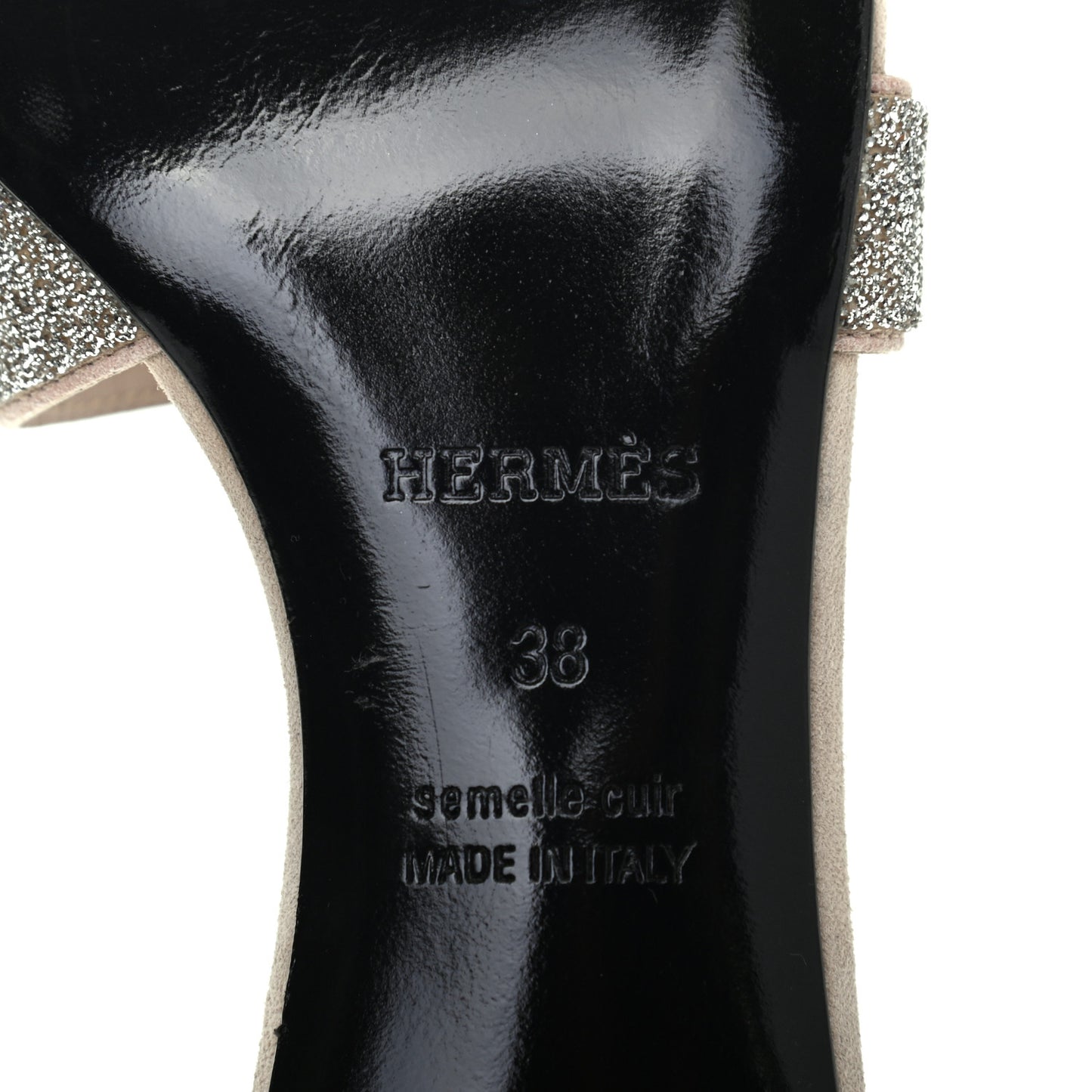 Suede Goatskin Crystal Oasis Sandals 38