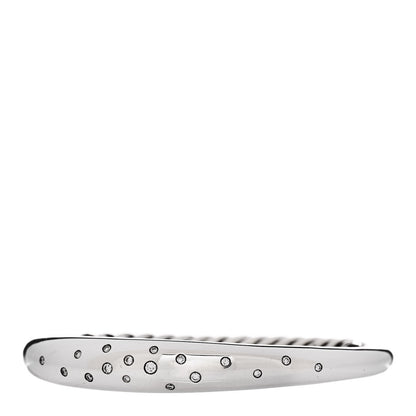 David Yurman Sterling Silver Diamond 9.5mm Pure Form Smooth Bangle Bracelet 1 of 3