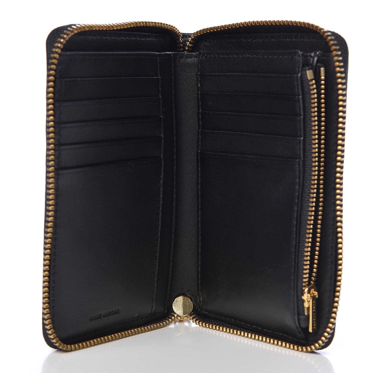 Marc Jacobs Grained Calfskin Softshot Standard Wallet Black 5 of 7