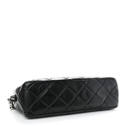 Chanel Vinyl Quilted In The Business Tote Black 4 of 14