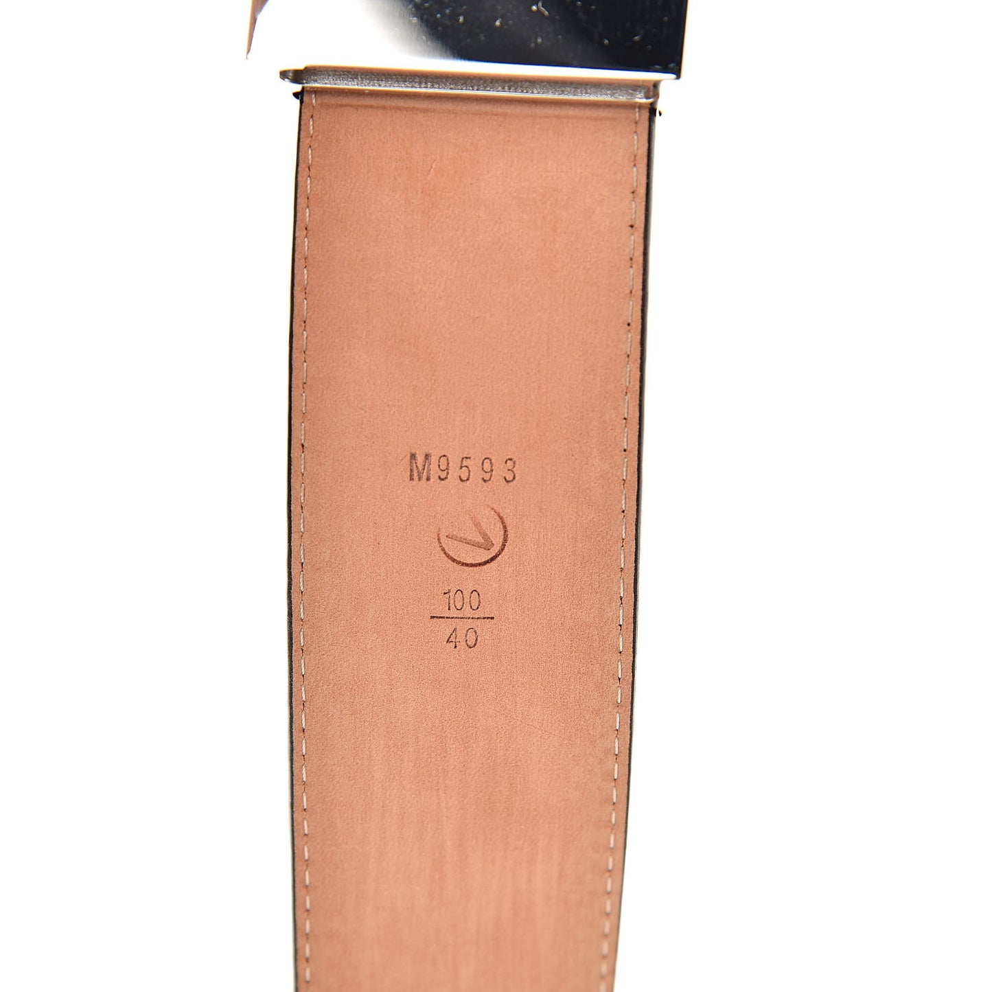 Epi Electric 40mm LV Initiales Belt 100 40 Black
