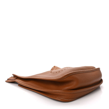 Hermes Taurillon Clemence Evelyne III PM Gold 4 of 13