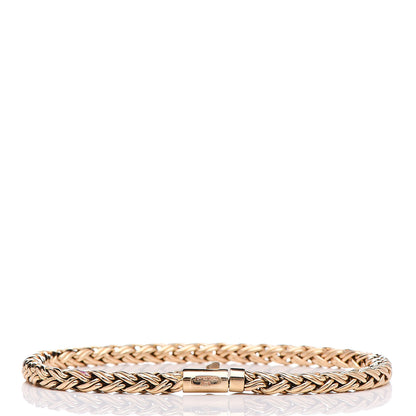 Tiffany 14K Yellow Gold 4mm Russian Weave Braid Bracelet 3 of 7