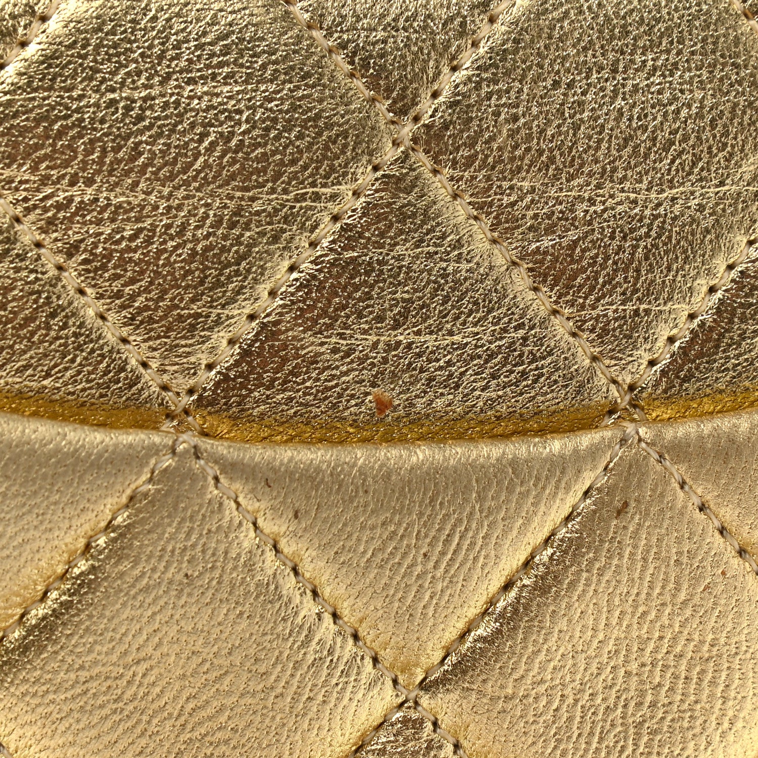 Chanel Metallic Lambskin Quilted Mini Square Flap Gold 11 of 12