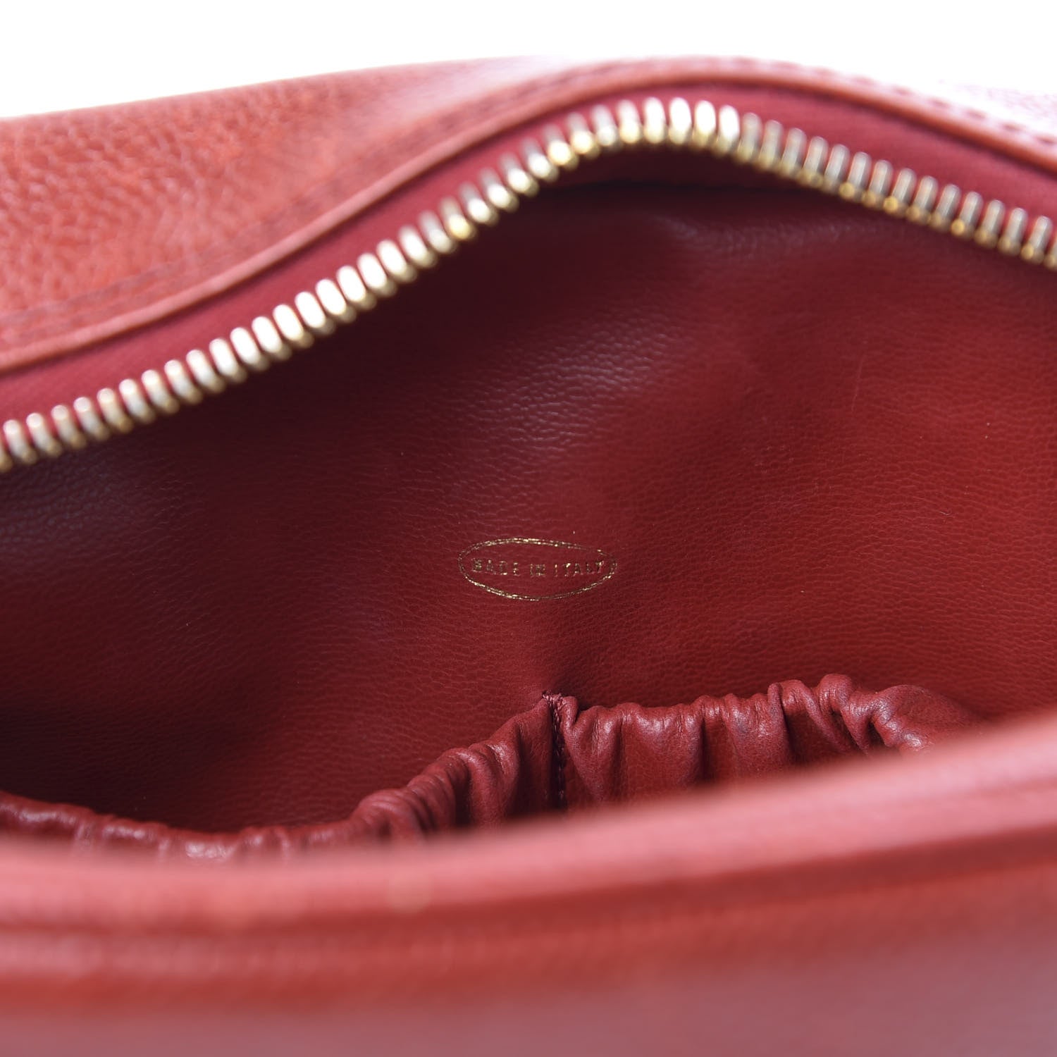 Chanel Caviar Timeless CC Cosmetic Pouch Bag Red 7 of 9