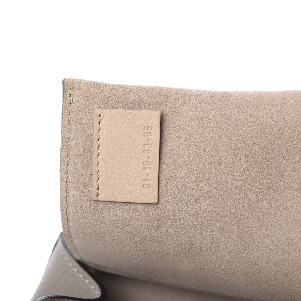 Grained Lambskin Drew Shoulder Bag Motty Grey
