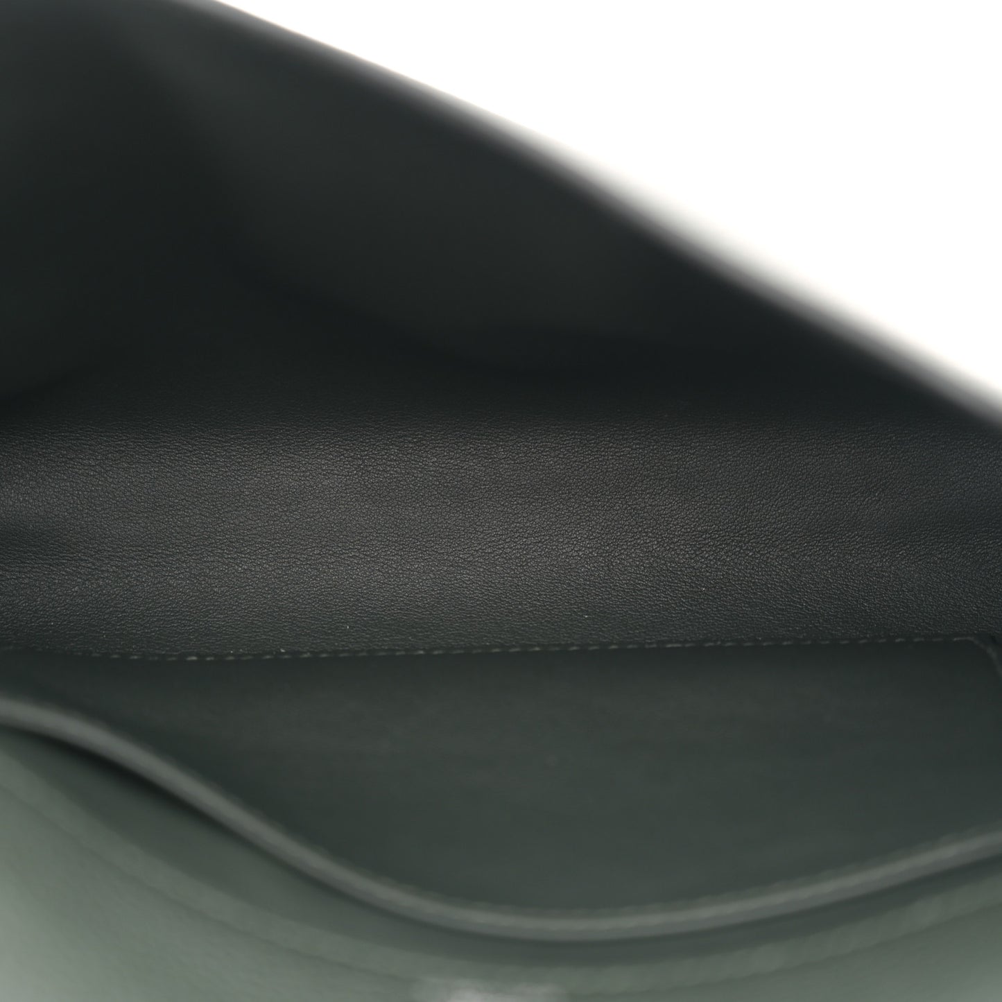 Togo Laque Sac A Depeches 21 Messenger Bag Vert Fonce Bleu Saphir